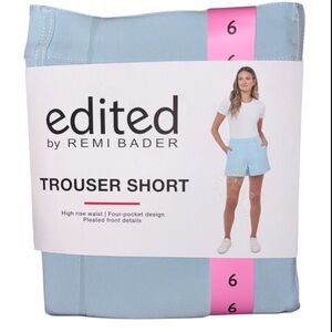 Edited by Remi Bader Light Blue Trouser Shorts. Plus Size